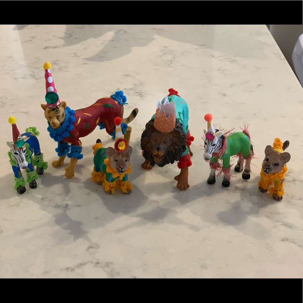 Painted Parade set of 10 party animals